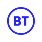 BT logo blue BT letters inside blue circle